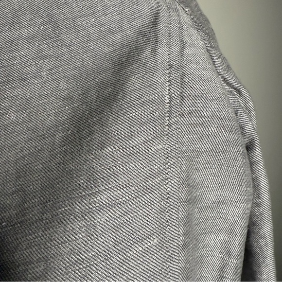 Halogen grey Cotton Linen Blazer Jacket Size Medium - Picture 5 of 10